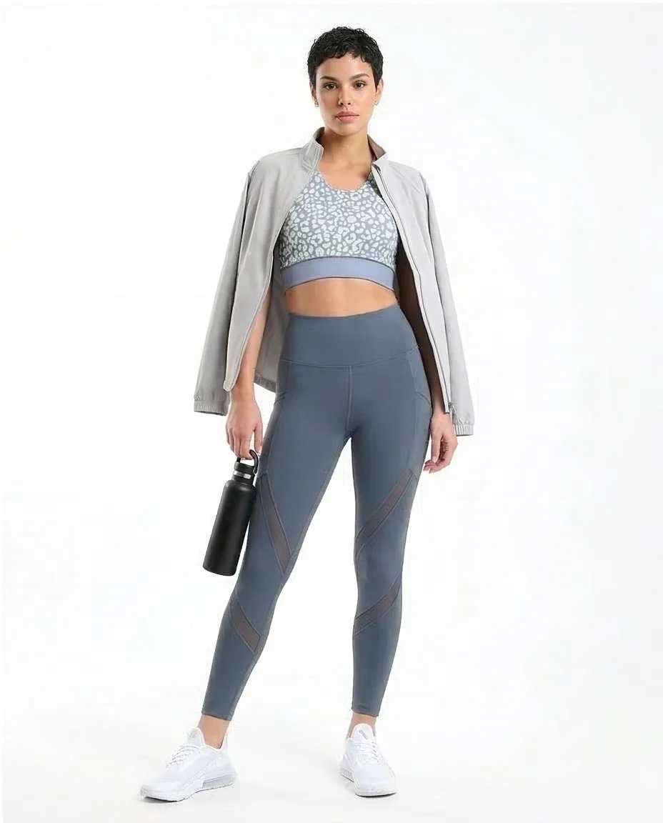 Ravin High-Impact Leopard Print Sports Bra with Racerback & Under-Bust Band - 98073 - Image 4