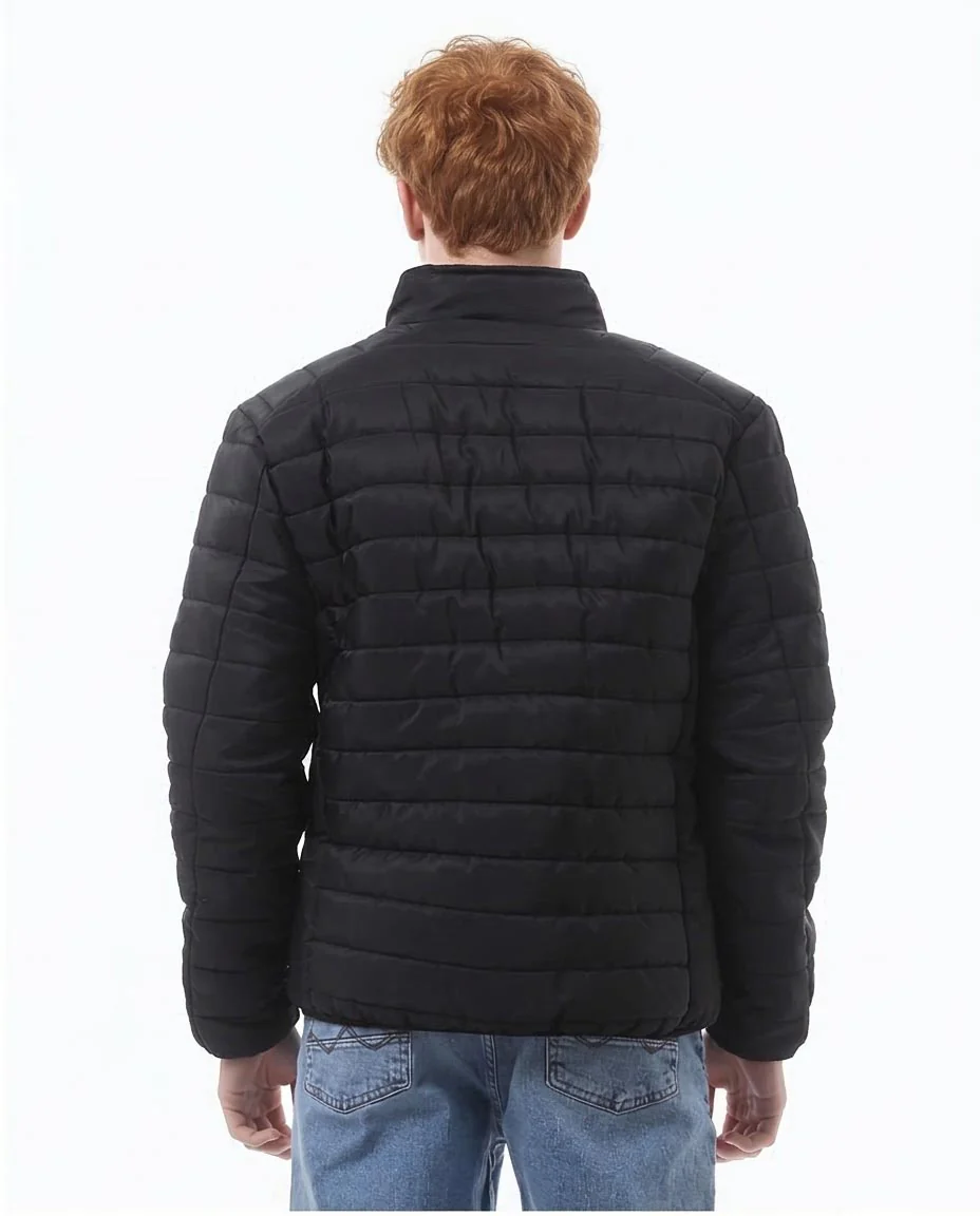 Ravin Men’s Lightweight Quilted Puffer Jacket – Black - O173259 - Image 2