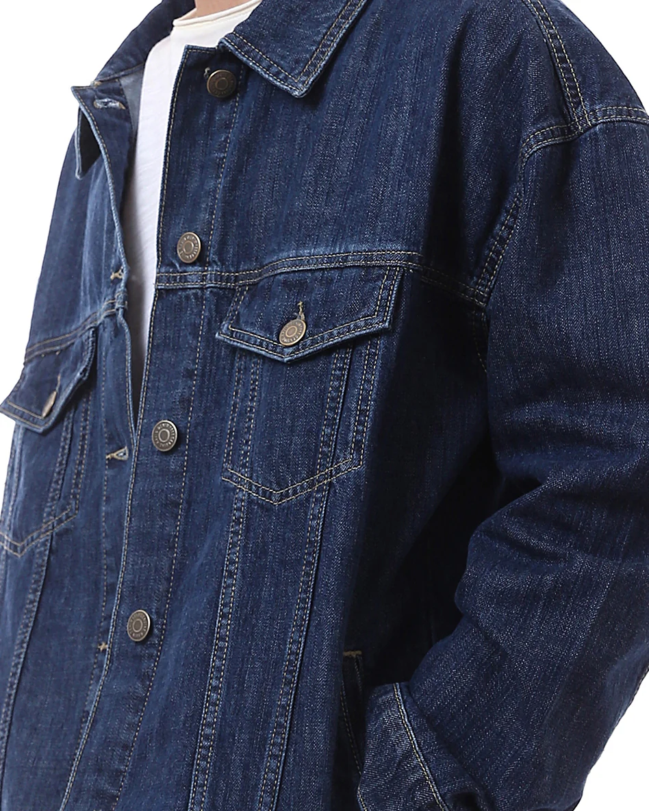 Ravin Men's Oversized Dark Wash Denim Jacket – Indigo Edition - o174496 - Image 4