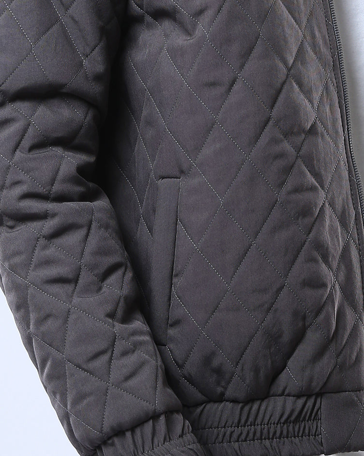 Ravin Men's Diamond Quilted Bomber Jacket - Slate Grey - O175350 - Image 4