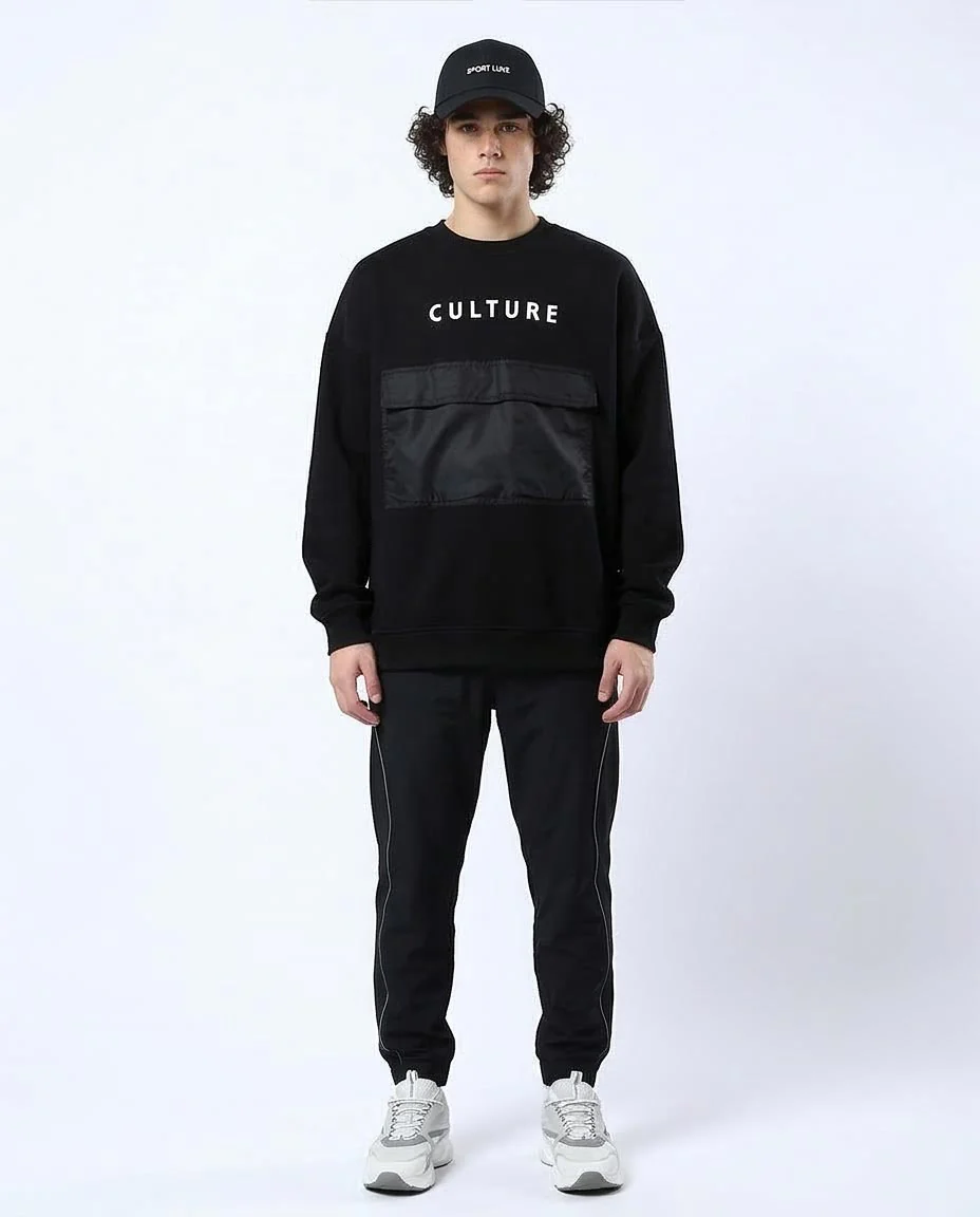 RAVIN | "Culture" Oversized Technical Pocket Sweatshirt - O175667 - Image 3