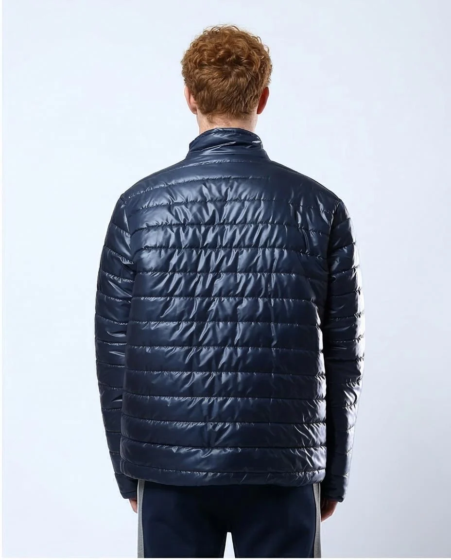 Ravin Men’s Lightweight Quilted Puffer Jacket – Navy - O178467 - Image 2