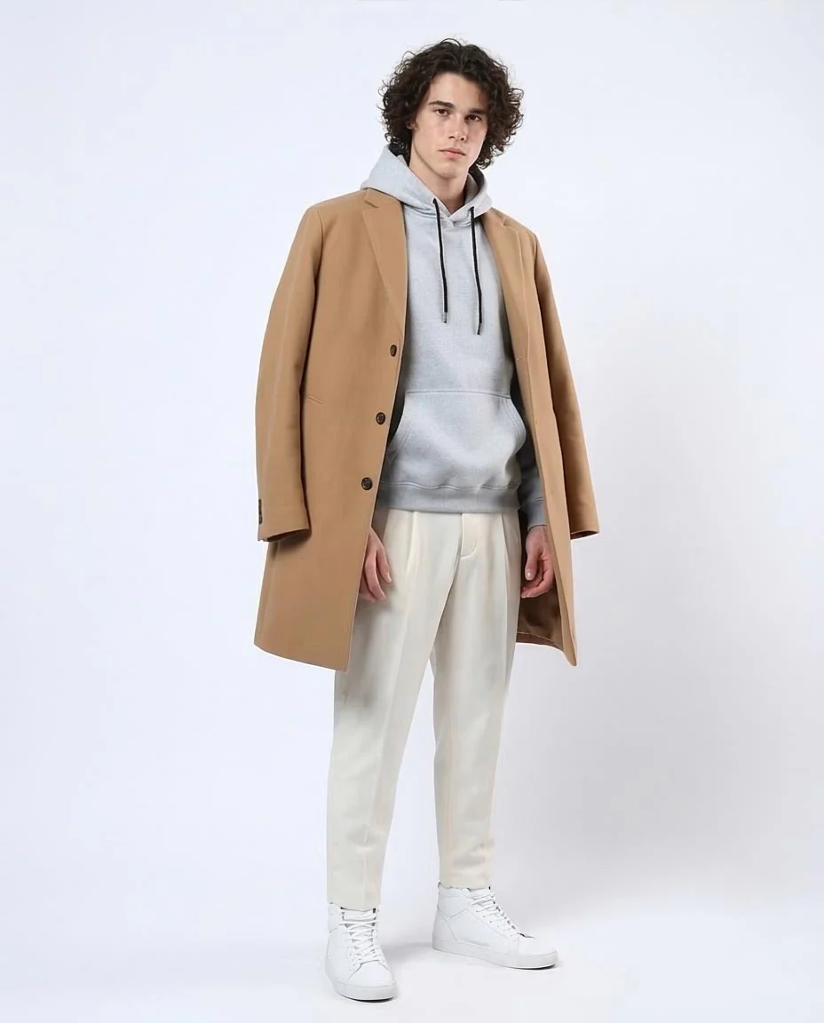 Ravin | Men’s Essential Marl Fleece Hoodie - o179369 - Image 5