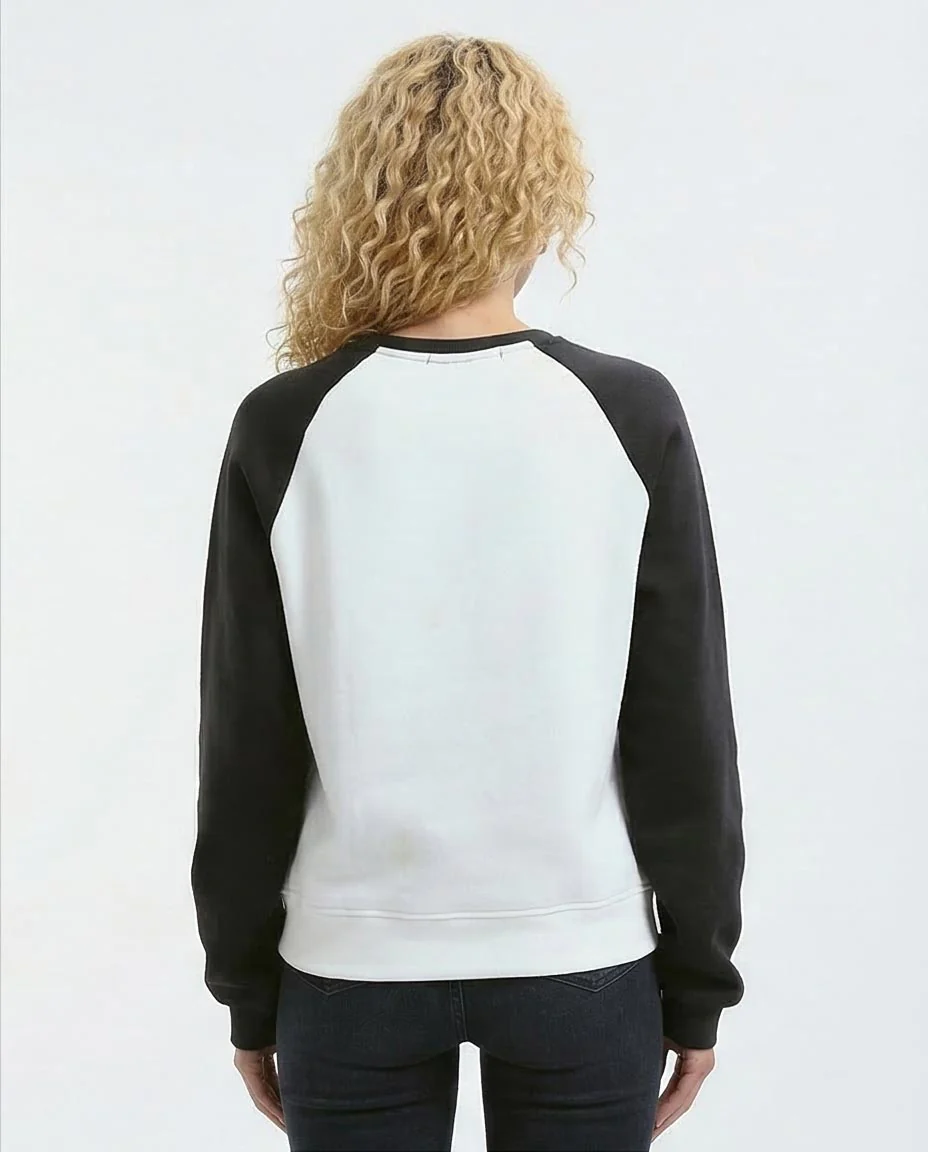 Ravin Vintage Harley-Davidson Graphic Raglan Sweatshirt – Black & White - o179920 - Image 2