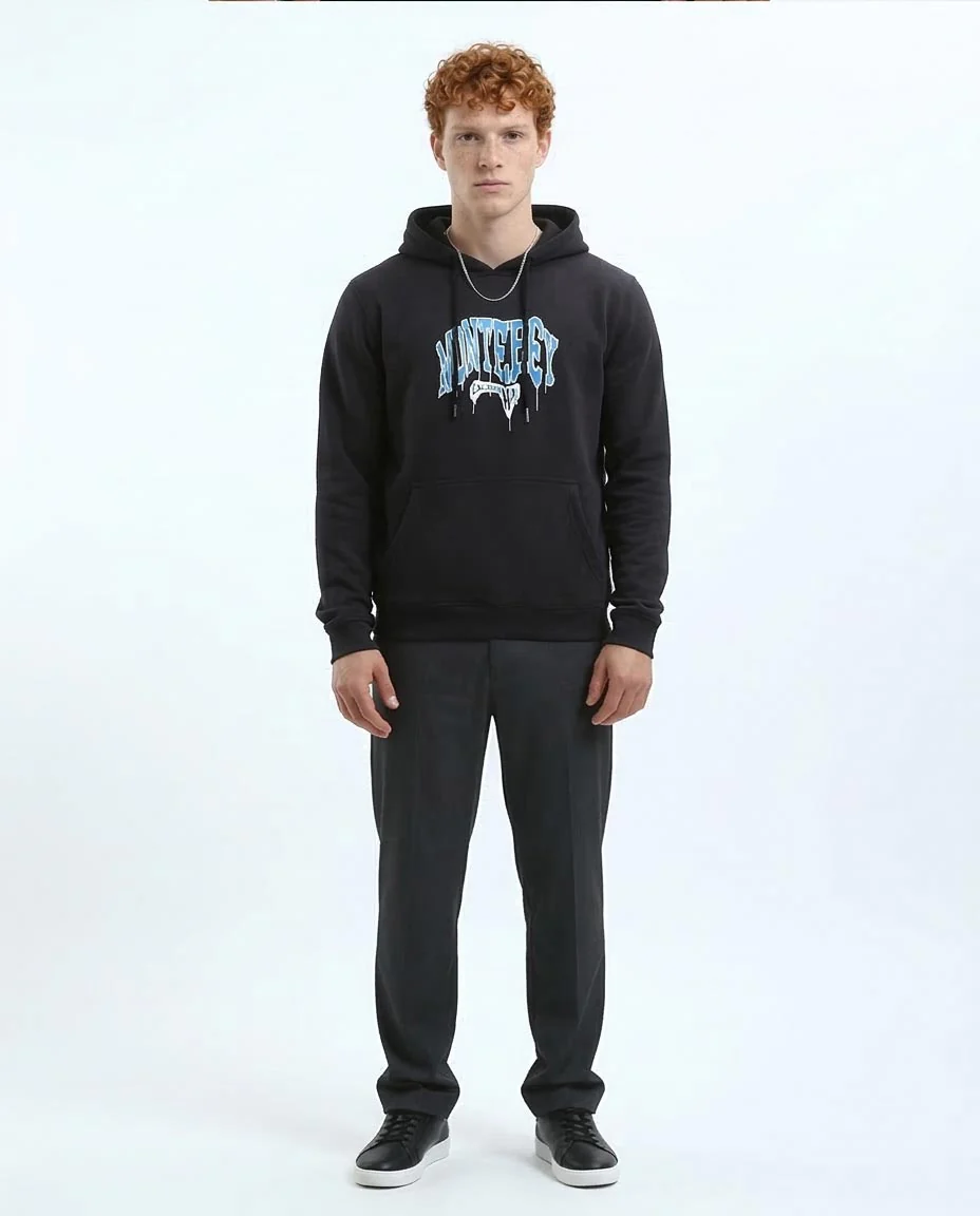 Ravin Men’s Elevated Street Monterey California Hoodie - Black/Blue - o180402 - Image 3