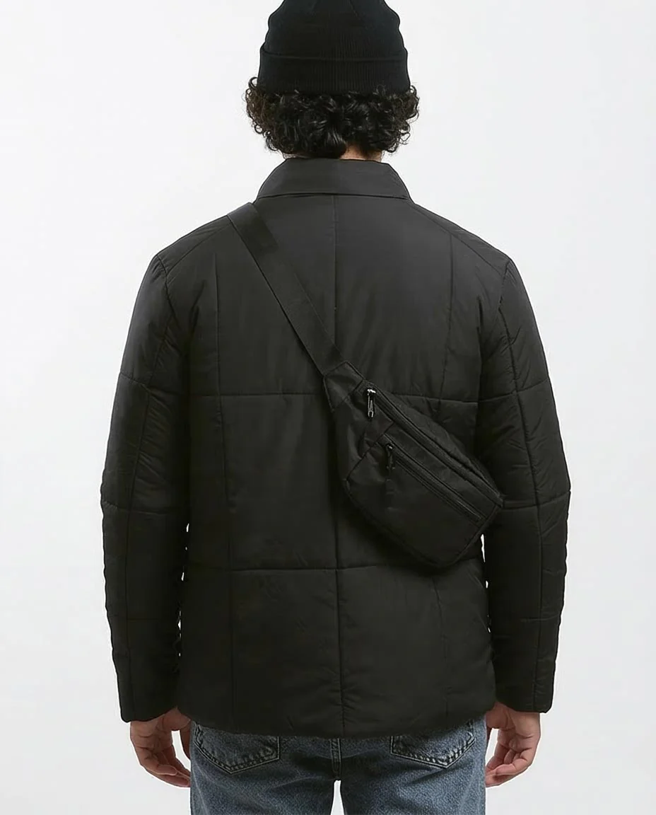 Ravin Men's Lightweight Quilted Puffer Jacket - Black - O180578 - Image 2