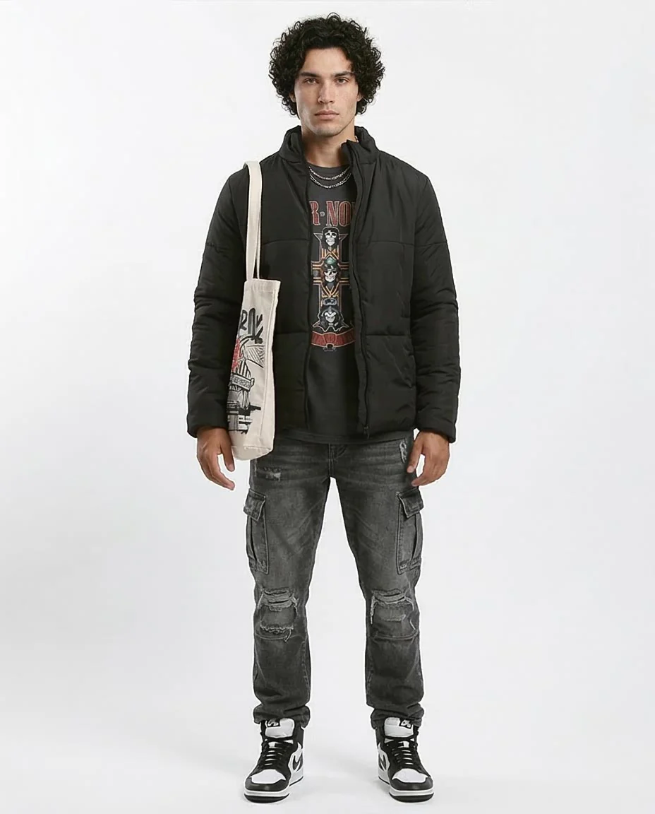 Ravin Men's Lightweight Quilted Puffer Jacket - Black - O180578 - Image 3