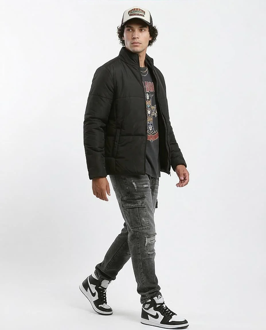 Ravin Men's Lightweight Quilted Puffer Jacket - Black - O180578 - Image 5