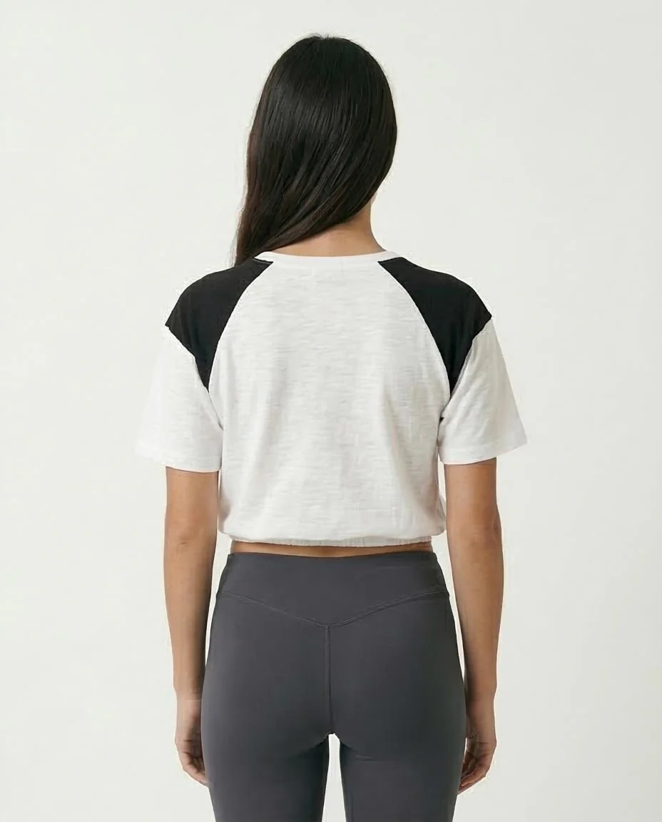 Ravin | Women’s Osaka "Waves Attack" Raglan Graphic Tee - White - O189283 - Image 2