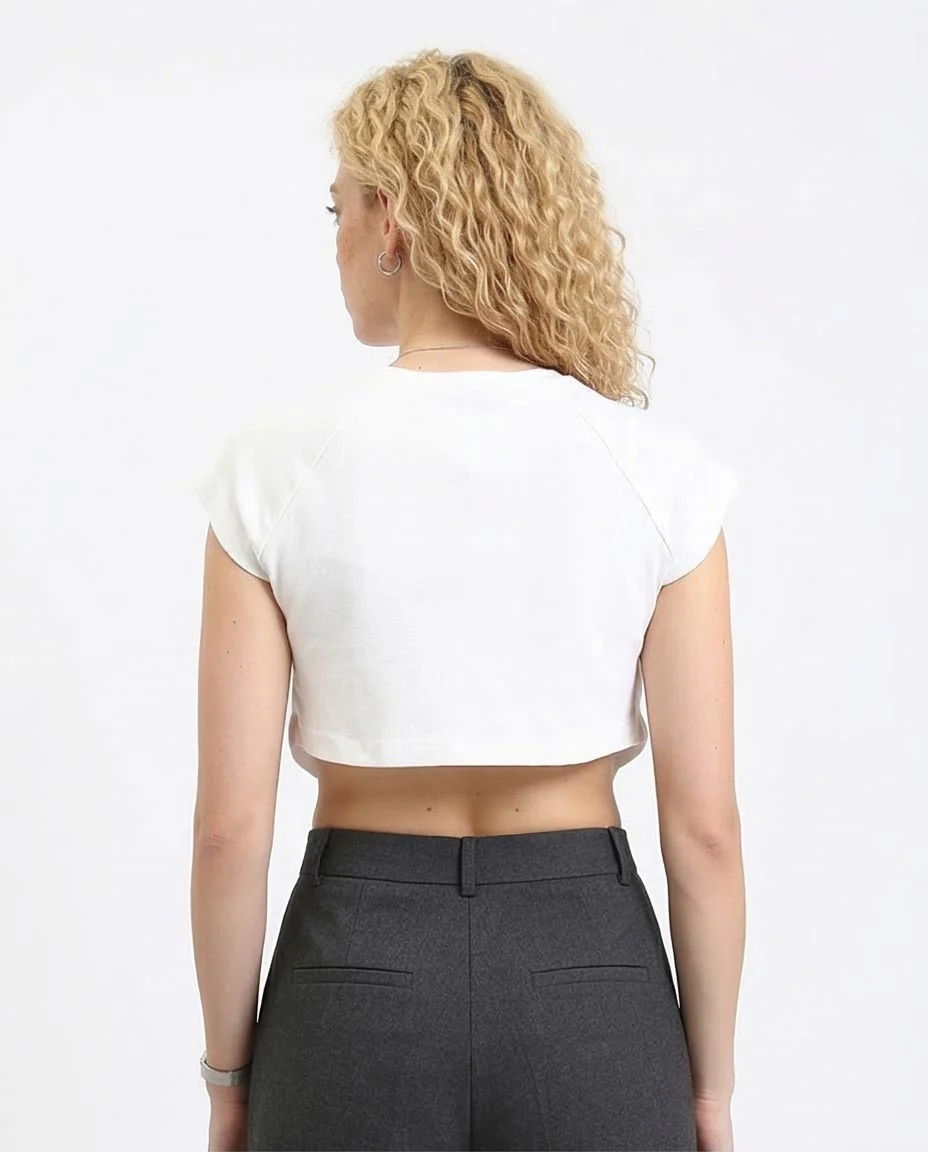 Ravin Women’s Outdoor Adventure Ruched Crop Top - White - O189403 - Image 2