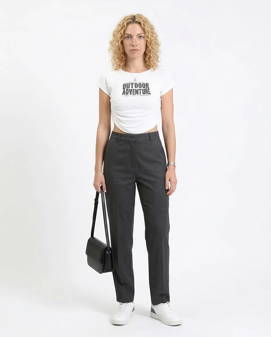 Ravin Women’s Outdoor Adventure Ruched Crop Top - White - O189403 - Image 3