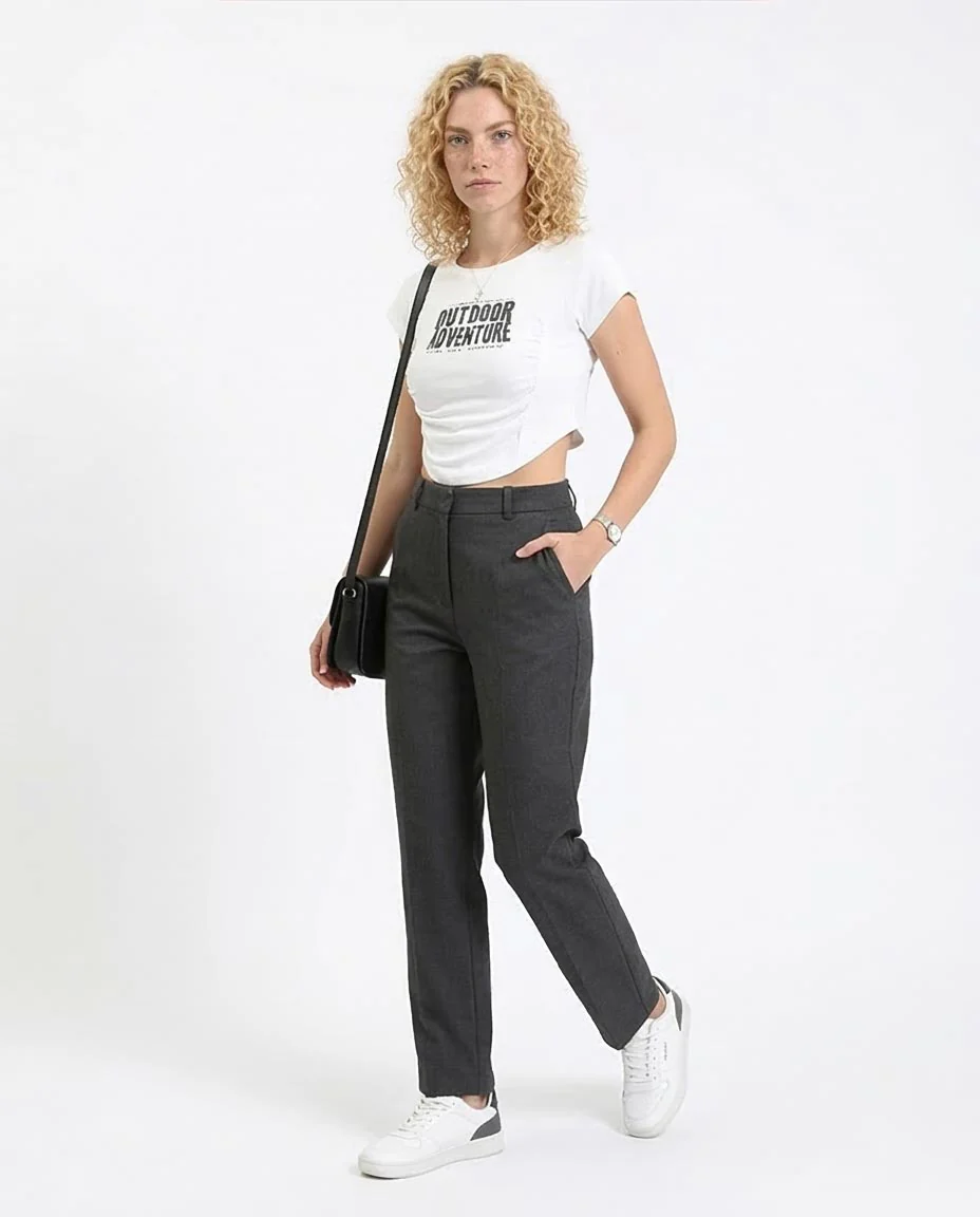 Ravin Women’s Outdoor Adventure Ruched Crop Top - White - O189403 - Image 5