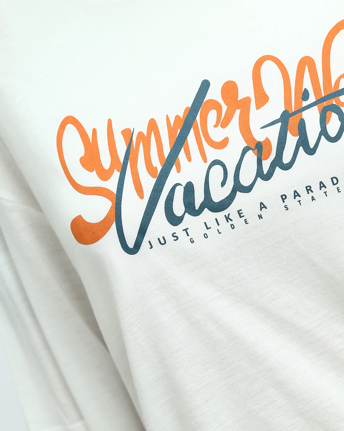 Ravin Oversized "Summer Waves" Graphic T-Shirt - White - O191883 - Image 4