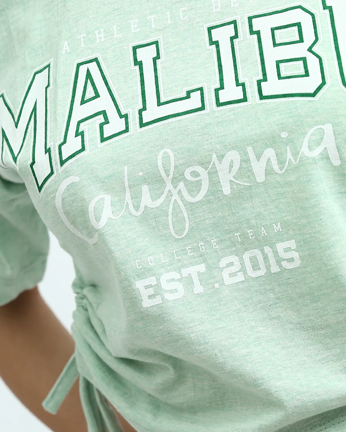 Ravin Women’s Malibu Ruched Graphic Tee – Mint - o192702 - Image 4