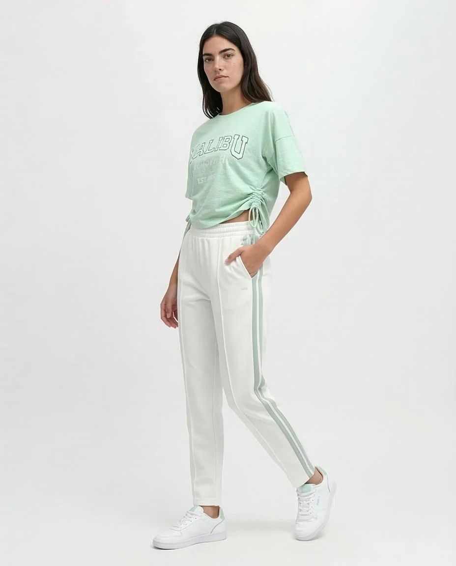 Ravin Women’s Malibu Ruched Graphic Tee – Mint - o192702 - Image 5