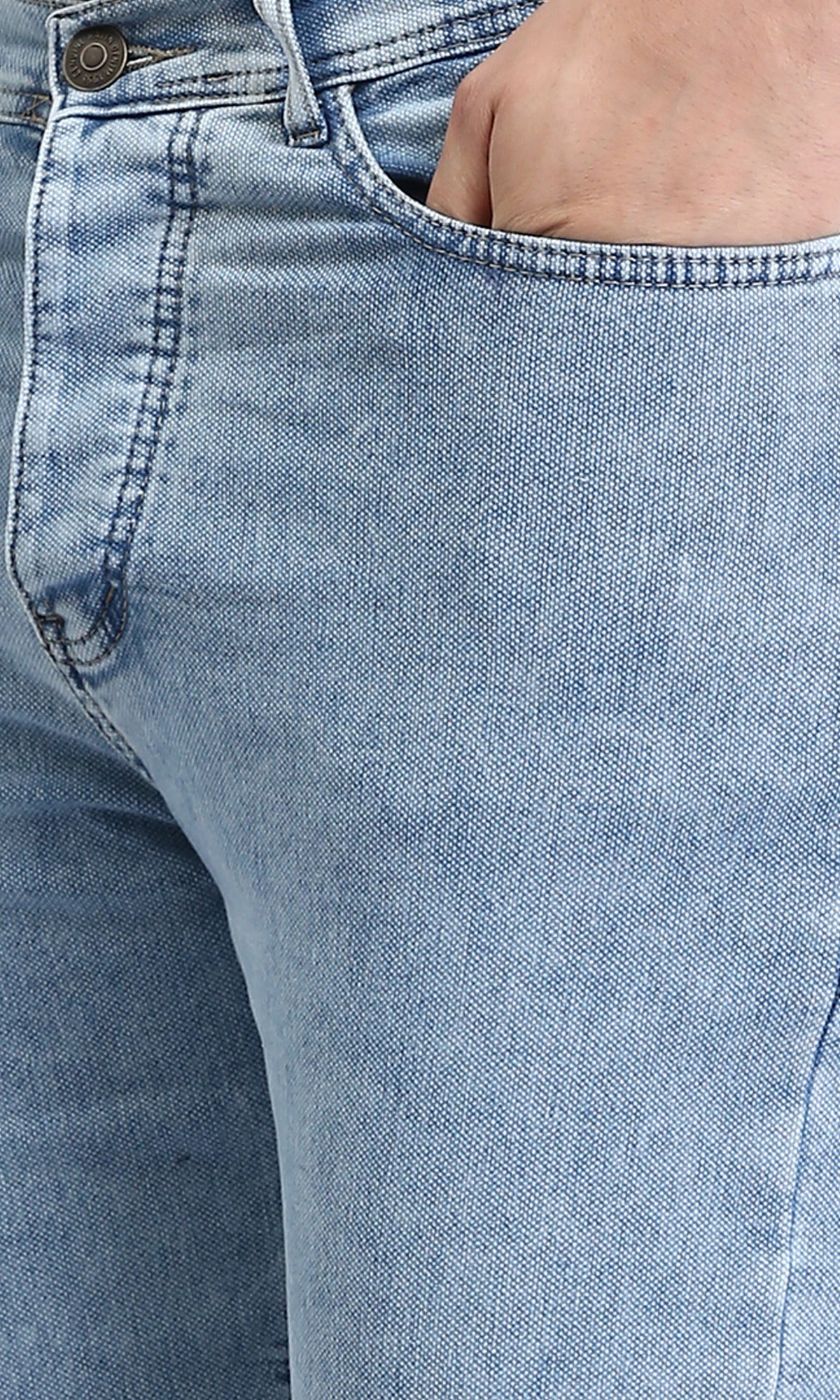 O192888 - Regular Fit Casual Jeans - Light Blue - Image 3