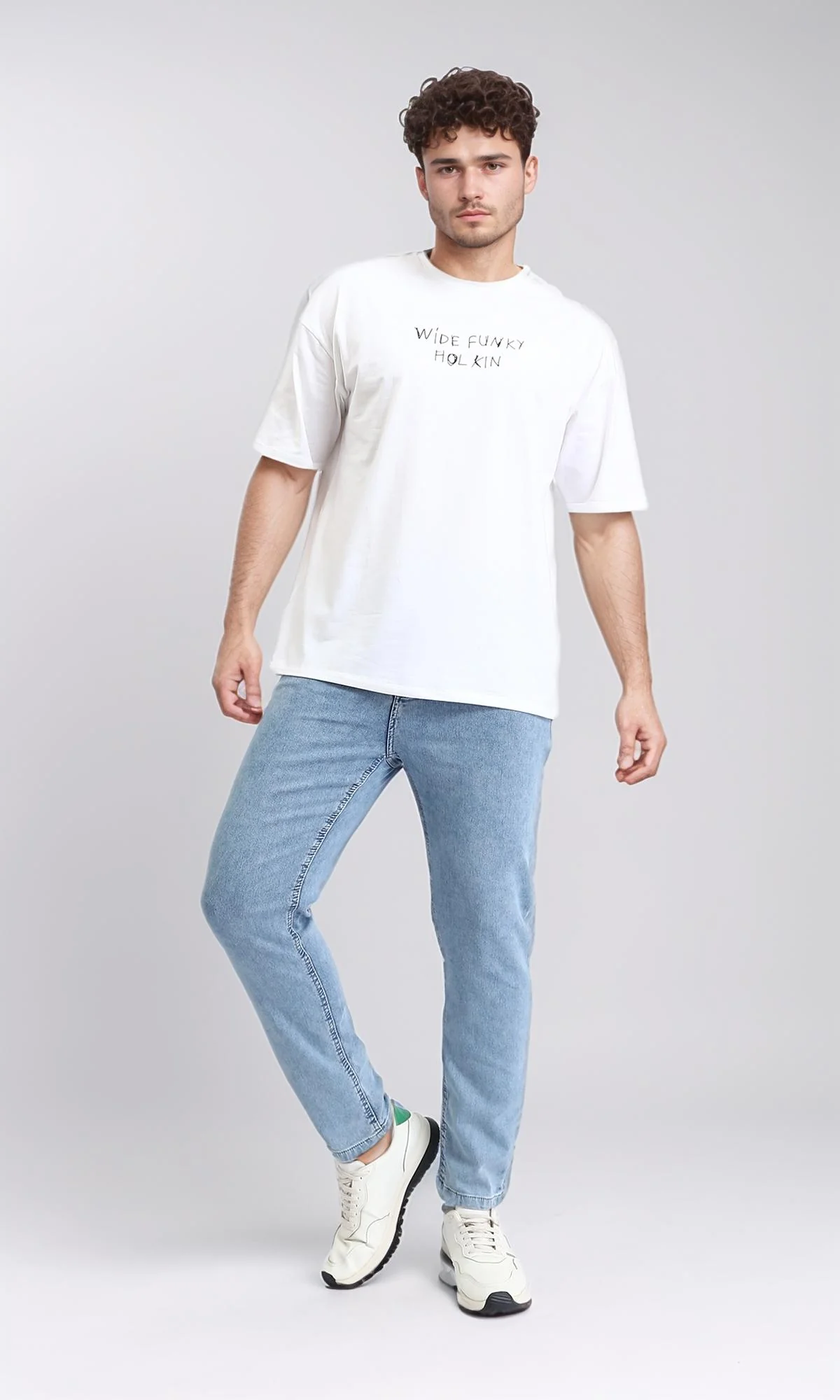O192888 - Regular Fit Casual Jeans - Light Blue - Image 5