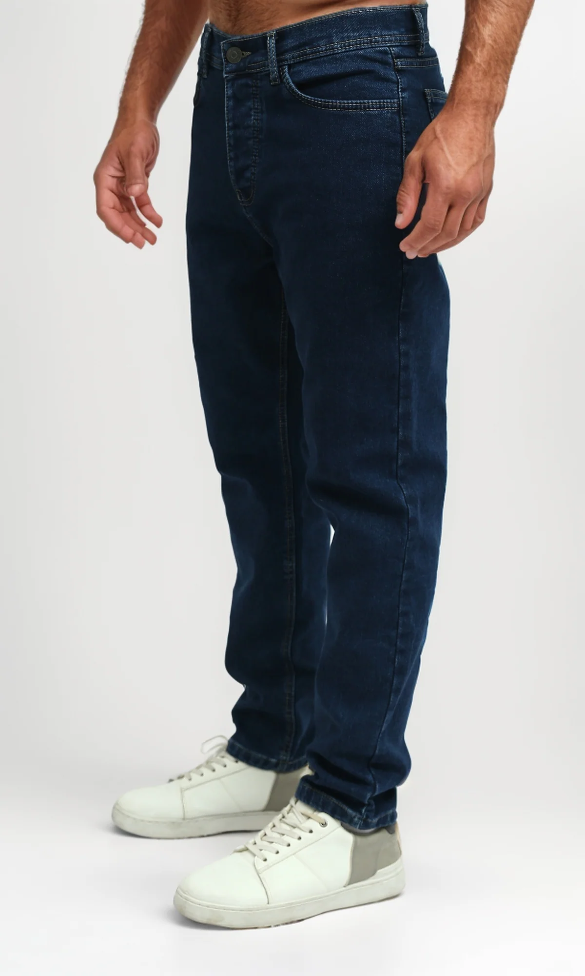 O192890 Slim Comfort Fit Normal Waist Narrow Leg - Dark Jeans Blue - Image 2
