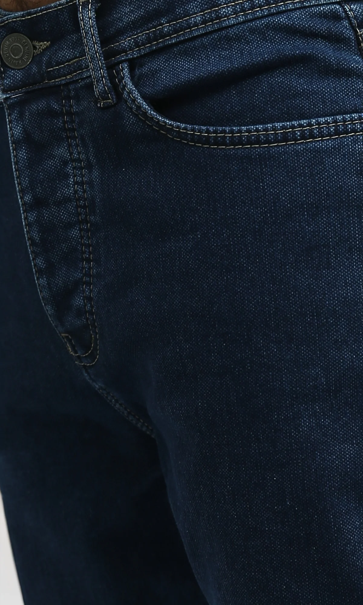O192890 Slim Comfort Fit Normal Waist Narrow Leg - Dark Jeans Blue - Image 4