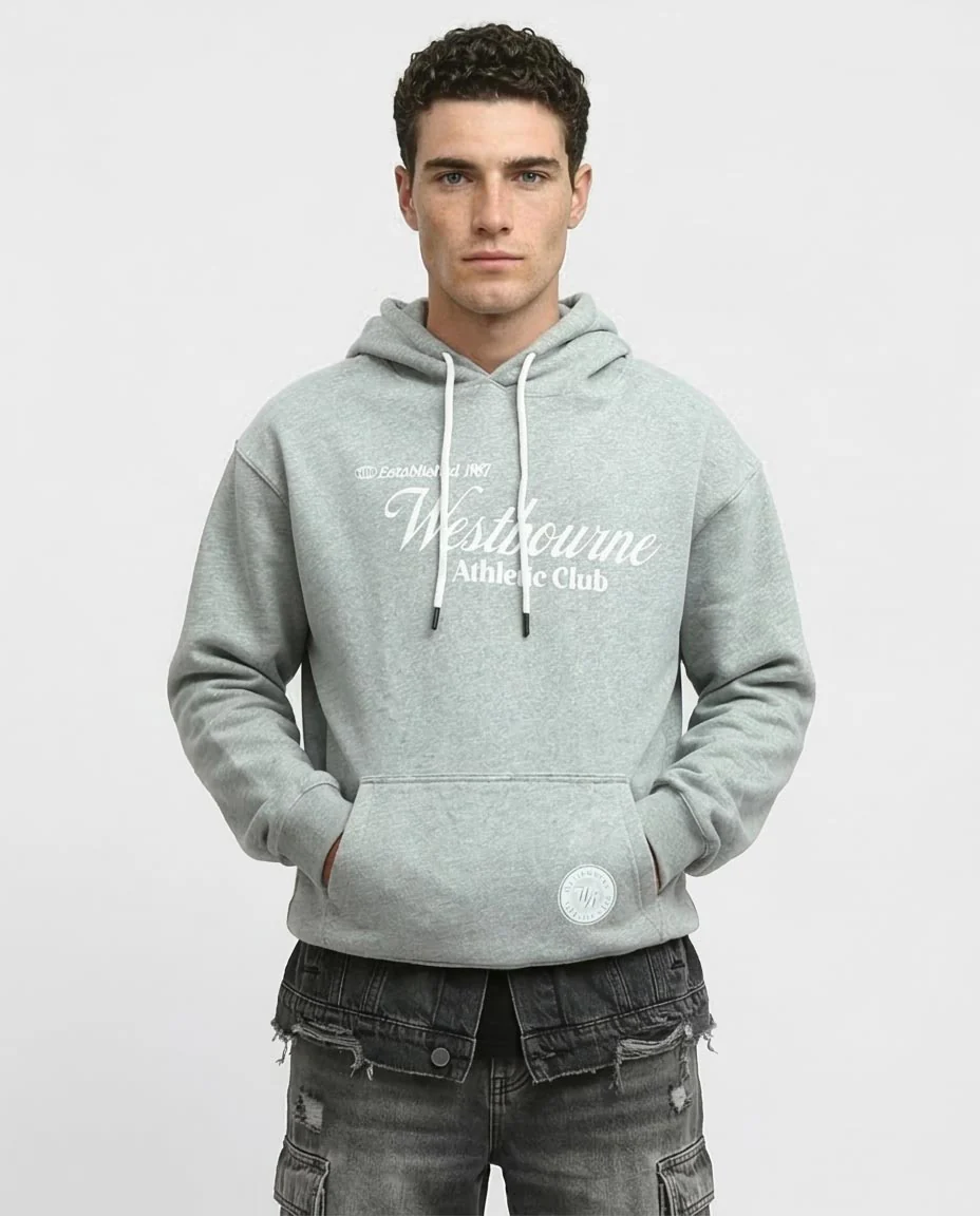 Ravin Men's Westbourne Athletic Club Graphic Hoodie - Heather Grey - o193118