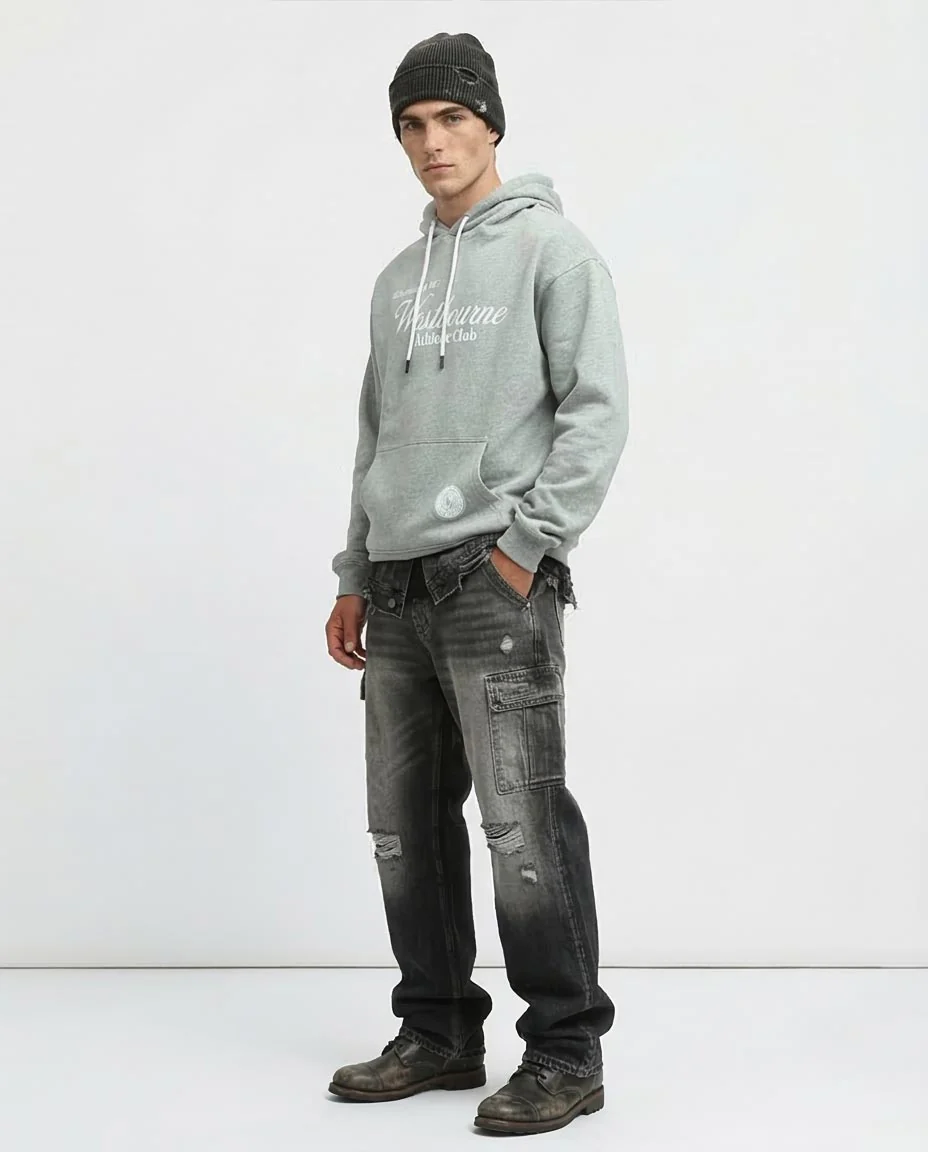 Ravin Men's Westbourne Athletic Club Graphic Hoodie - Heather Grey - o193118 - Image 5