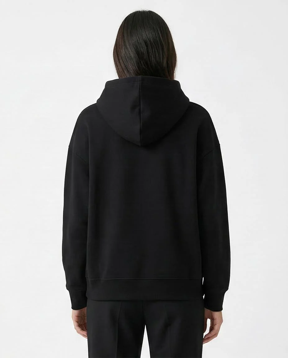 Ravin Women's Heavyweight Fleece Boxy Hoodie – Midnight Black - o193457 - Image 2