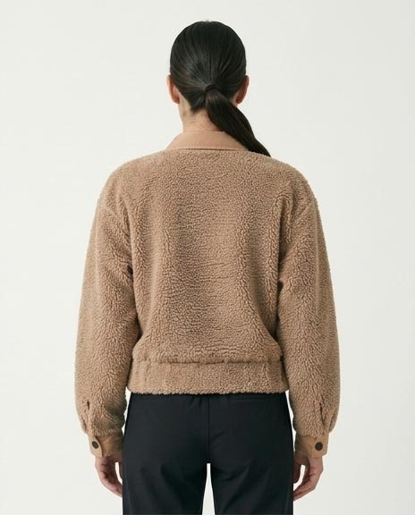 Ravin Sherpa Utility Jacket with Contrast Nylon Detail - O194917 - Image 2