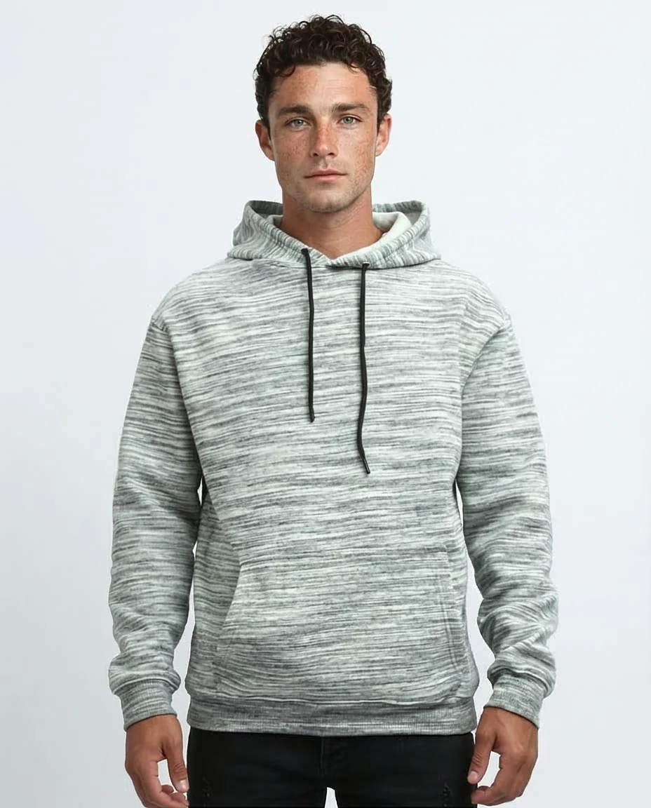 Ravin Men's Melange Knit Fleece Hoodie - o197299