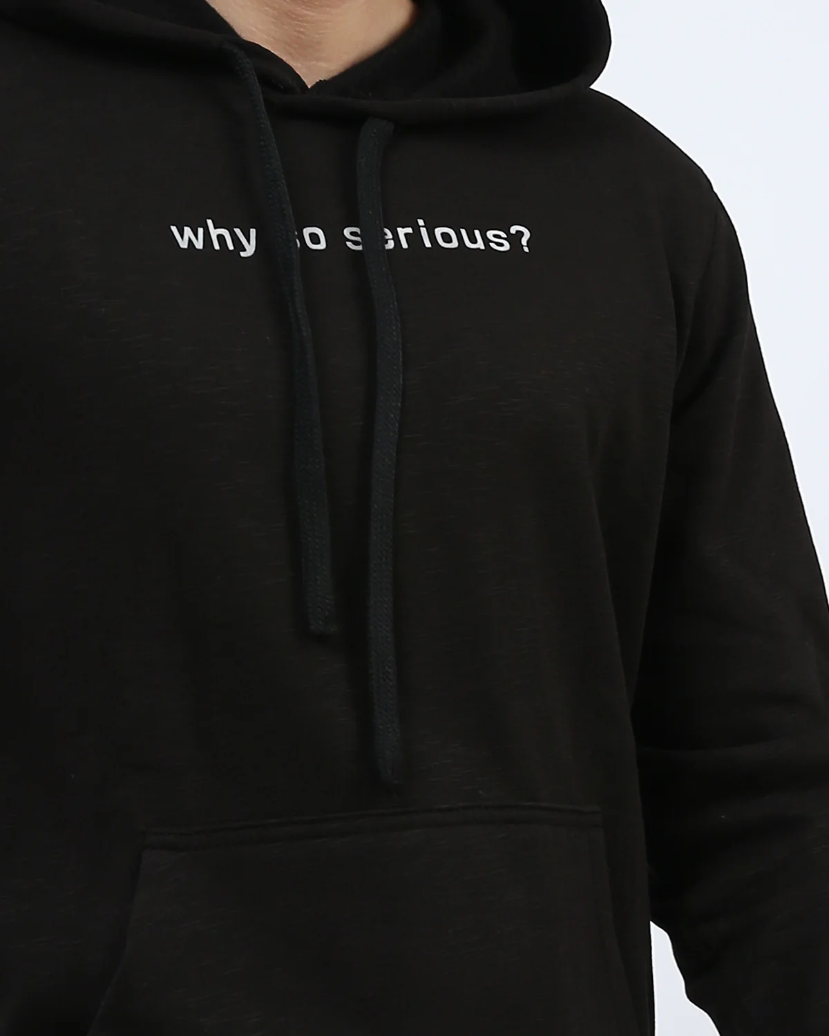 Ravin Men's "Why So Serious?" Graphic Hoodie – Black - O197331 - Image 4