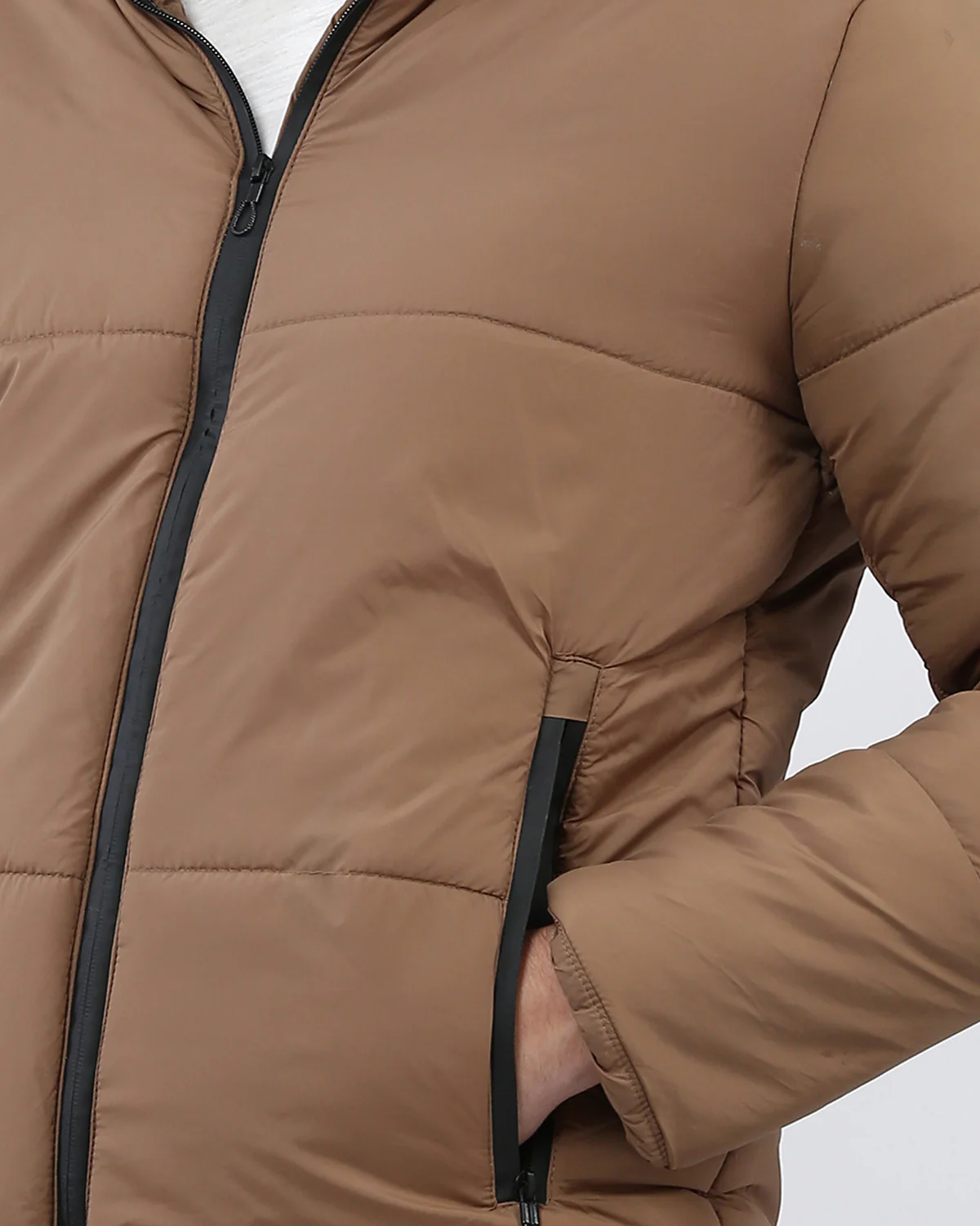 Ravin Men's Slim-Fit Quilted Puffer Jacket – Camel - o197518 - Image 4