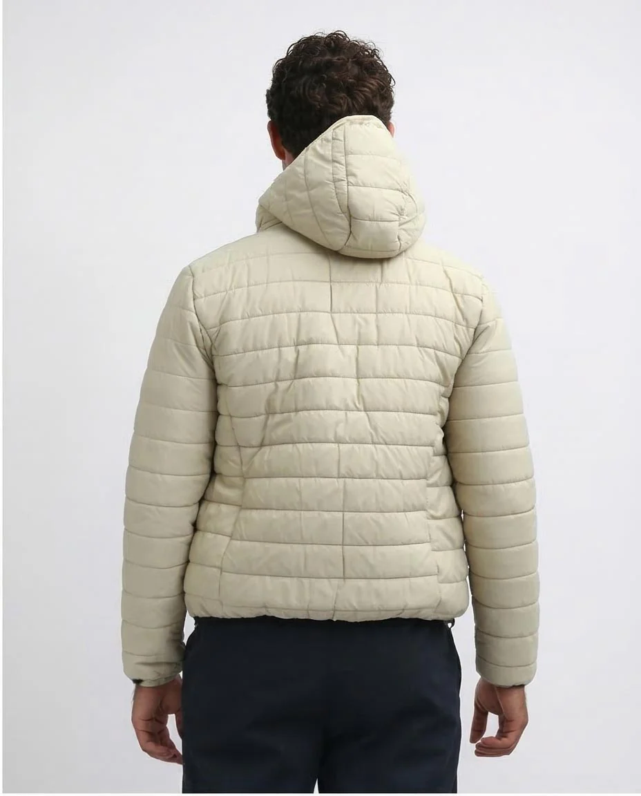 Ravin Men’s Lightweight Hooded Puffer Jacket – Sand Beige - o197522 - Image 2