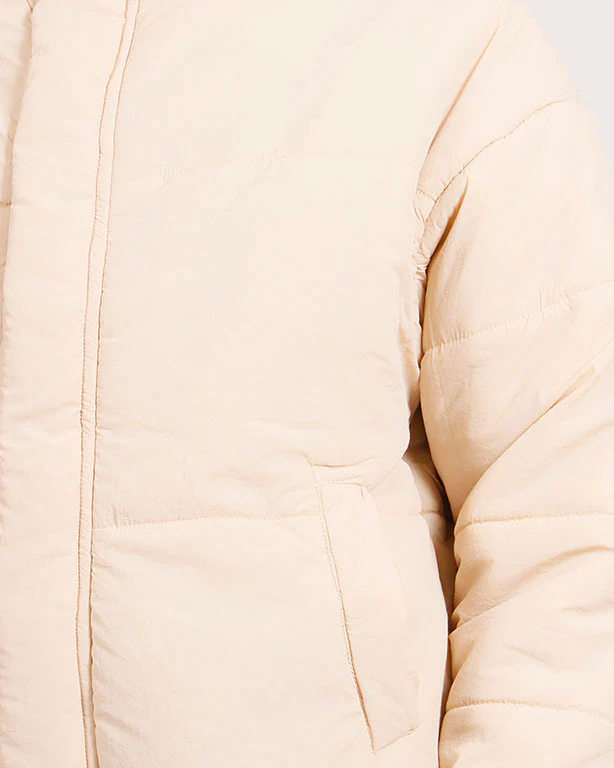 Ravin | Men’s Relaxed Puffer Jacket – Oatmeal Cream - O197526 - Image 4