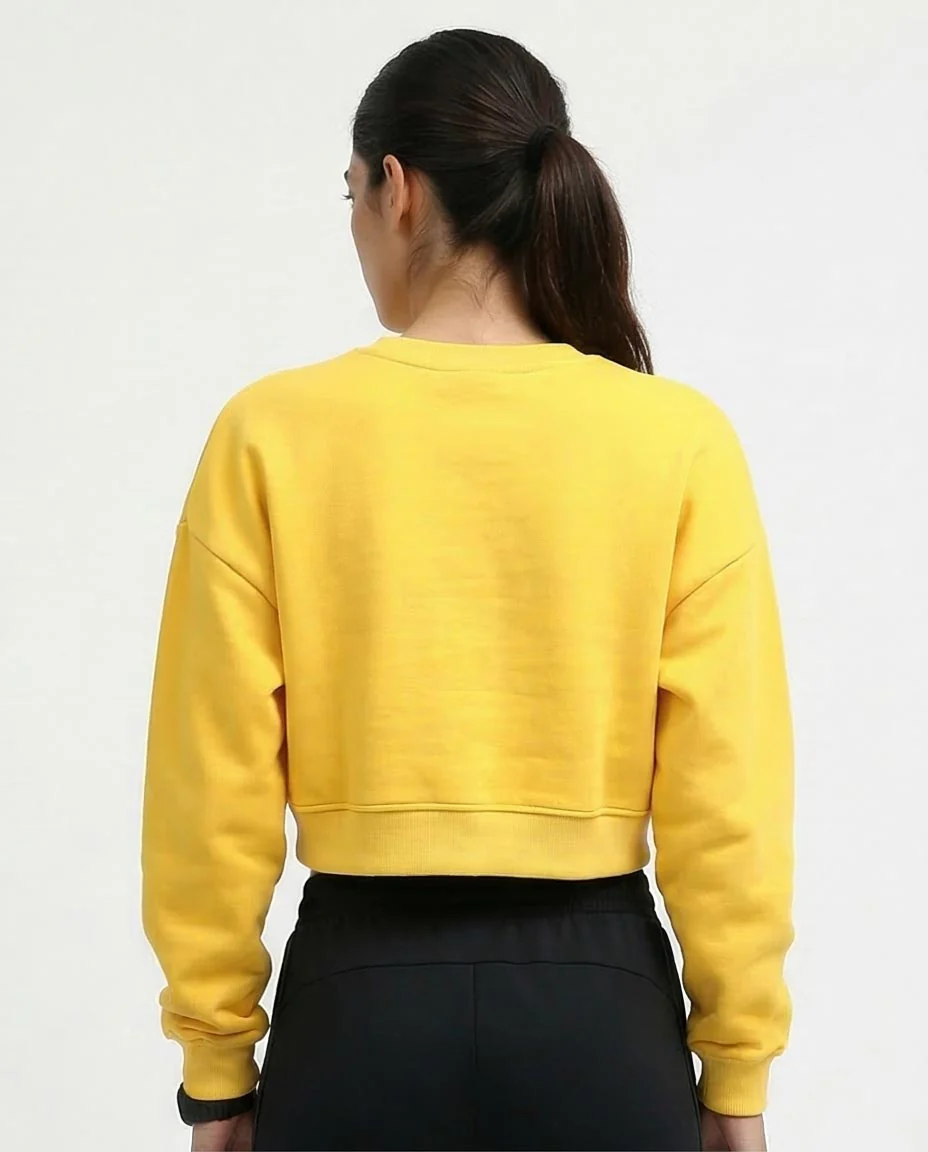 Ravin Wilderness Graphic Cropped Sweatshirt - Yellow - o198166 - Image 2