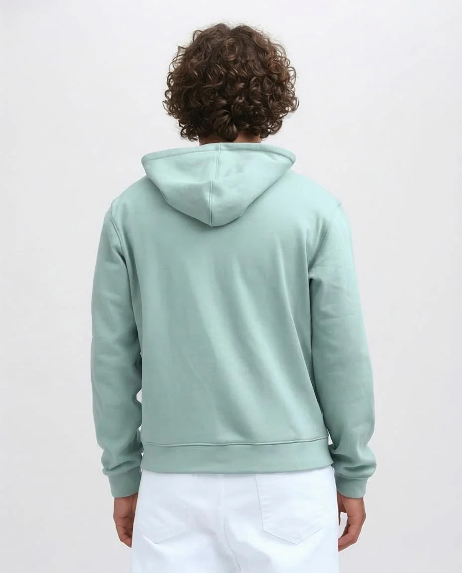 Ravin | Men's Essential Zip-Up Hoodie – Mint Green - o198235 - Image 2