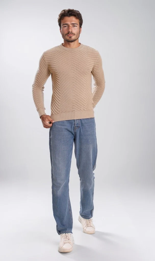 O198301-W24M040-TRICOT -BIEGE (MPL) - Image 3