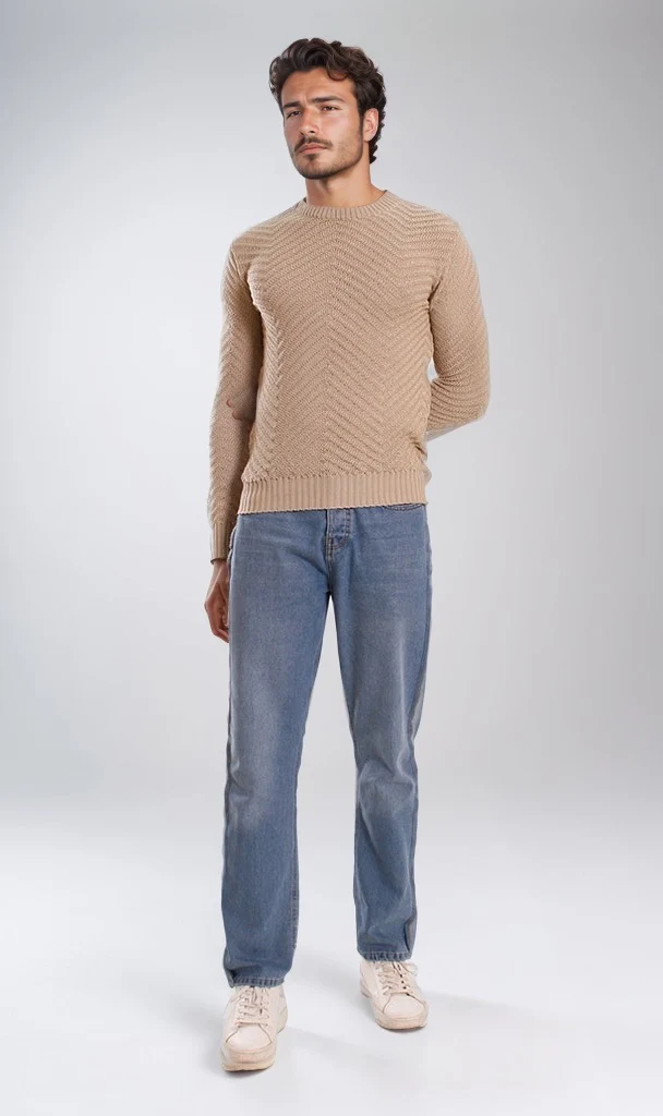 O198301-W24M040-TRICOT -BIEGE (MPL) - Image 4