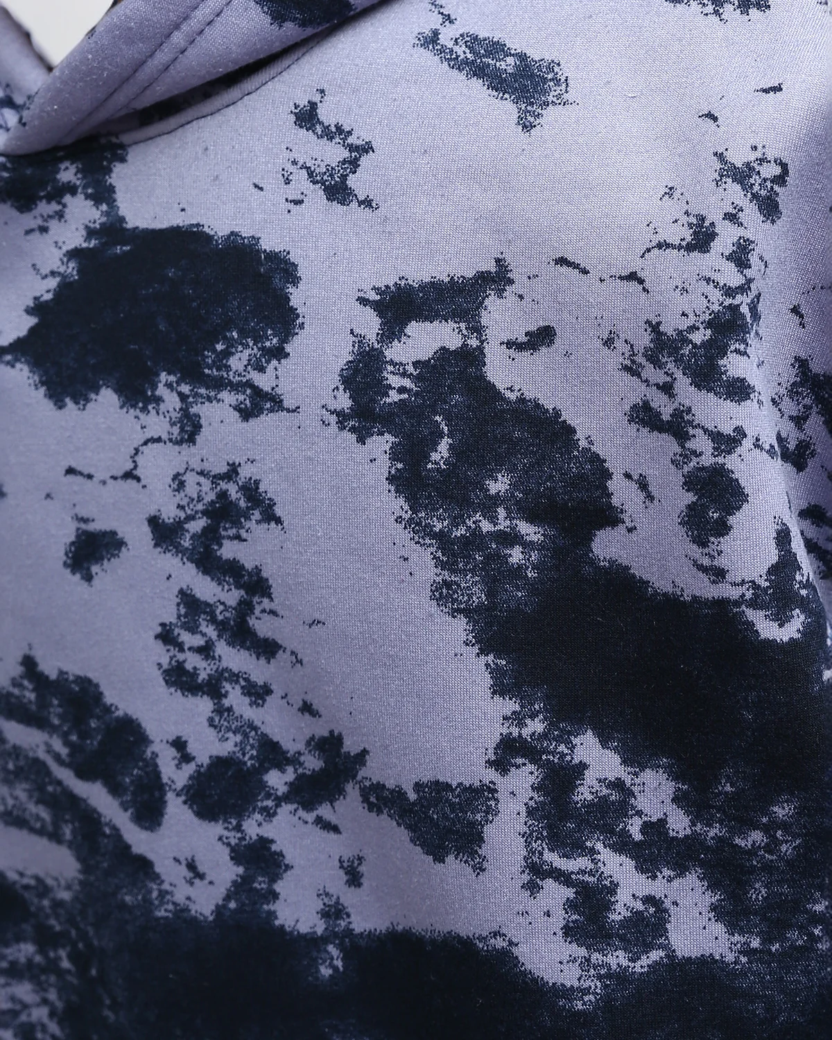 Ravin Men’s Oversized "Cloud Burst" Abstract Tie-Dye Hoodie – Lavender & Navy - o198339 - Image 4