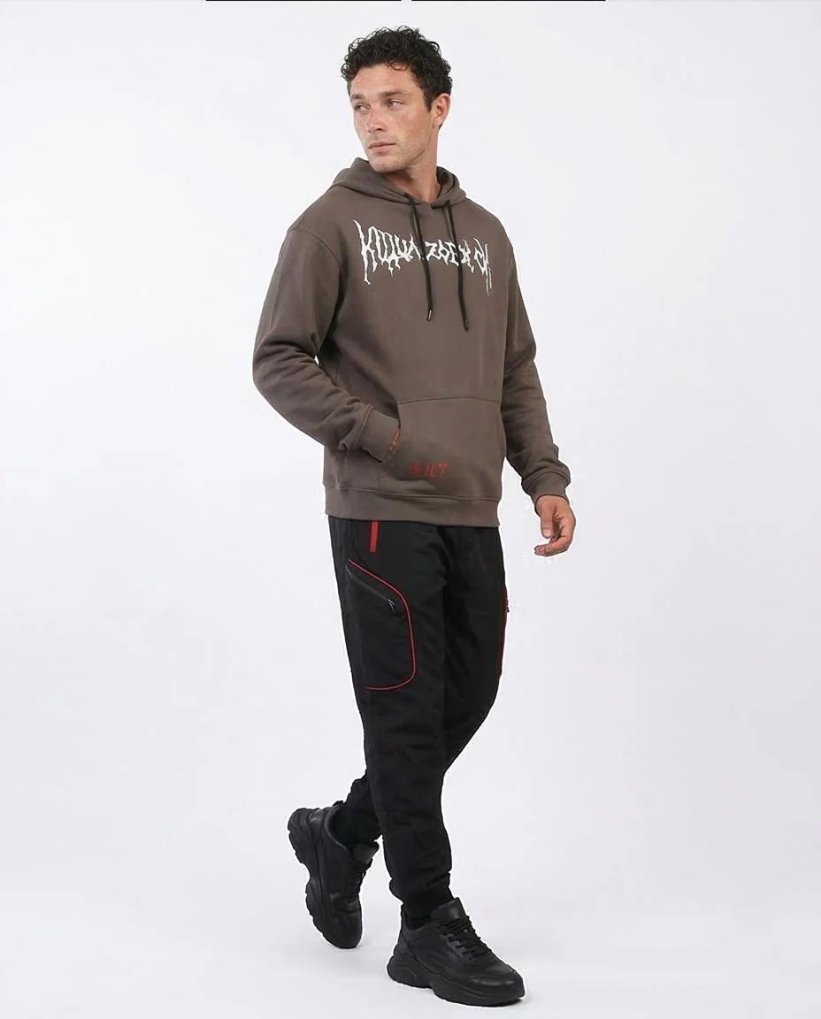 Ravin Men’s Hunter x Hunter Killua Zoldyck Graphic Hoodie – Earth Brown - O199175 - Image 5