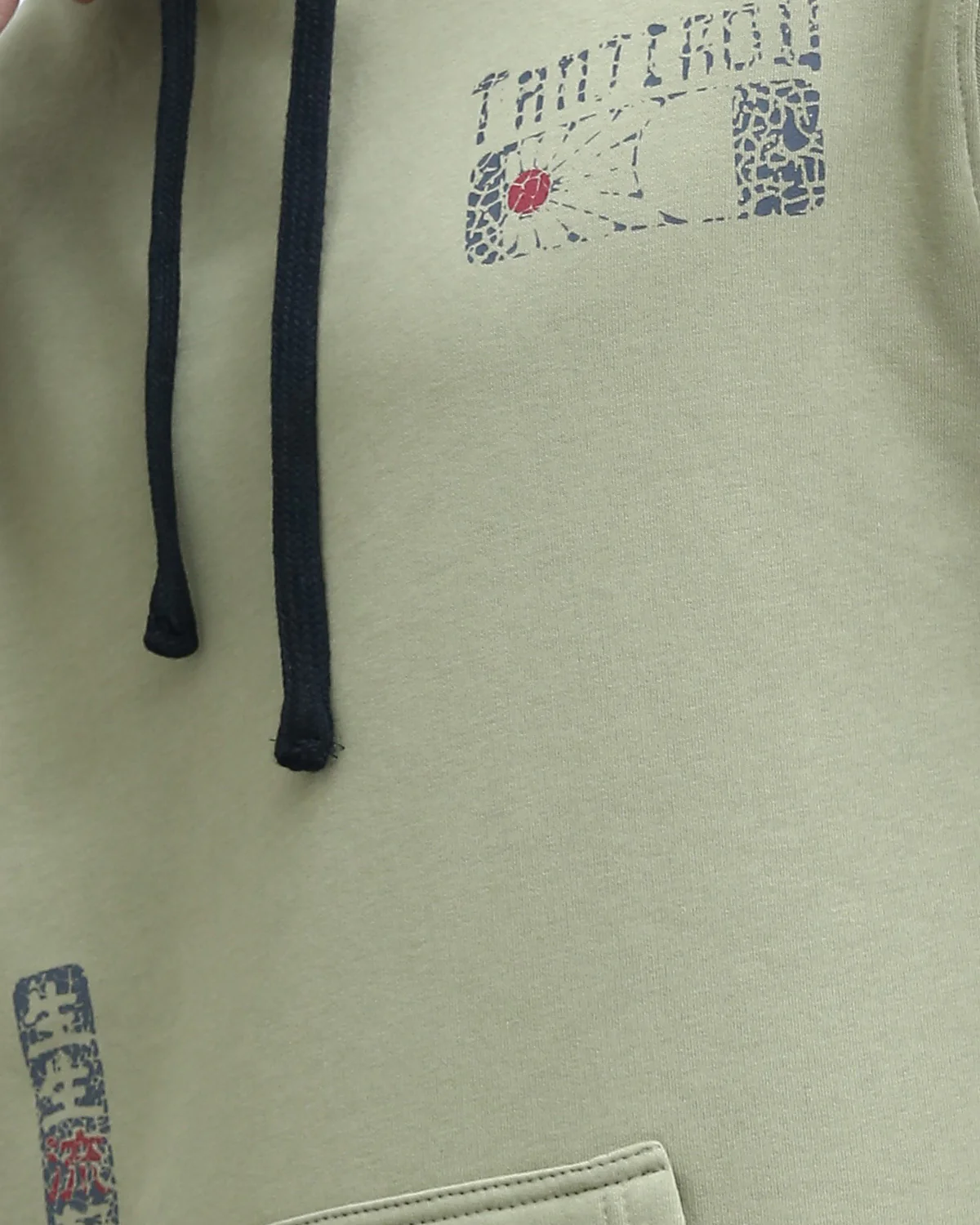Ravin Men's Sage Green Distressed Graphic Hoodie - o199186 - Image 4
