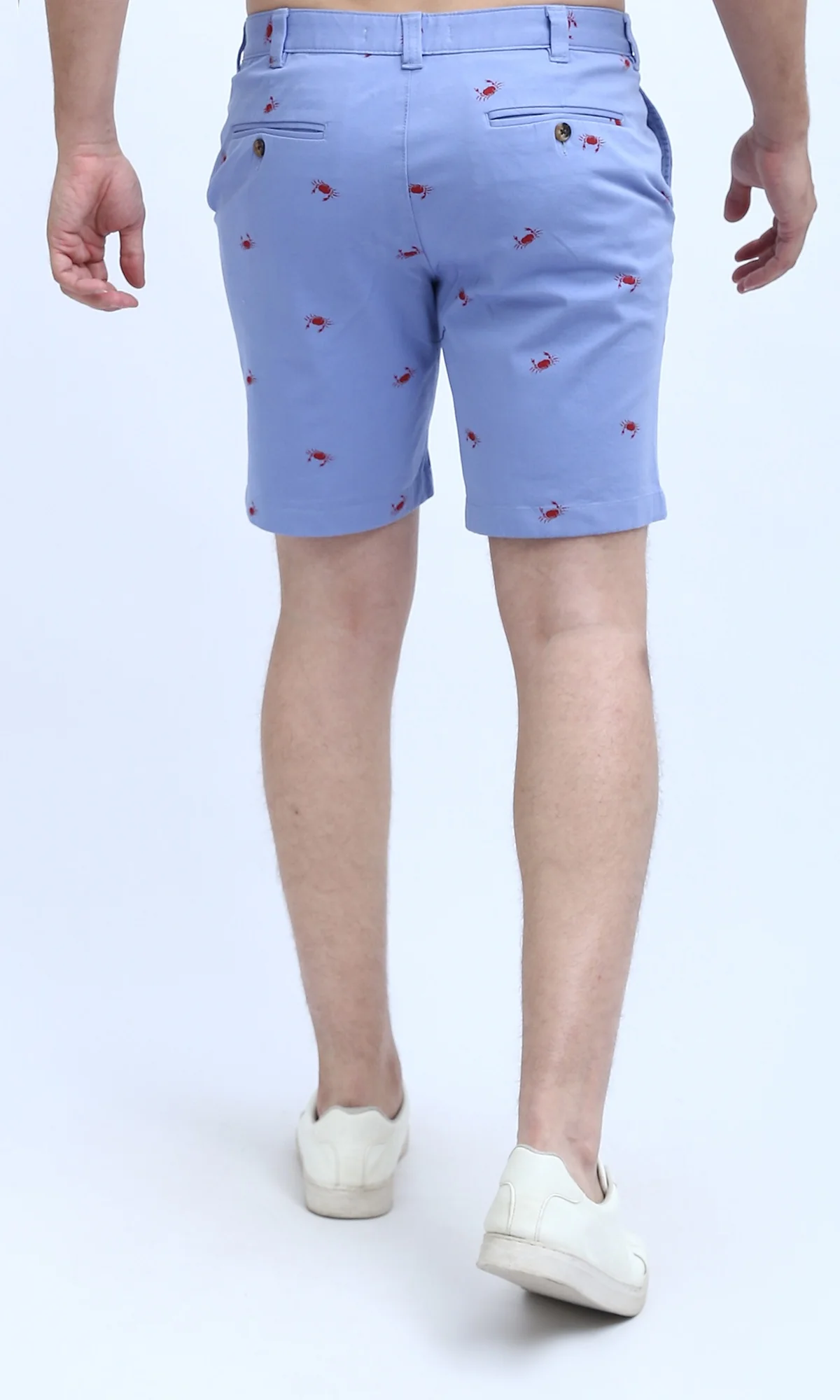 O199225 Summer Printed Comfy Light Blue Short - Image 3