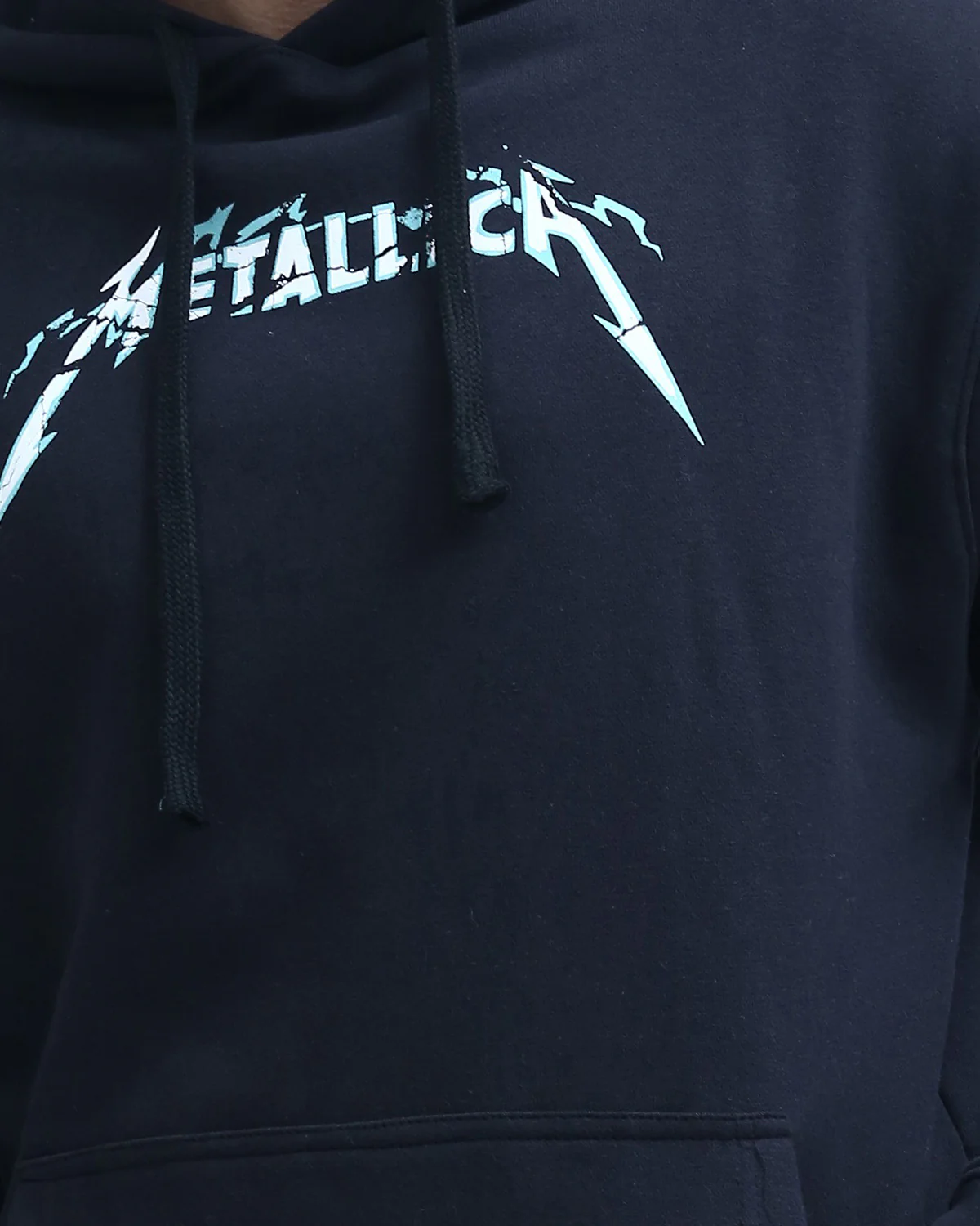 Ravin x Metallica Graphic Oversized Hoodie - Navy & Electric Blue - O199373 - Image 4