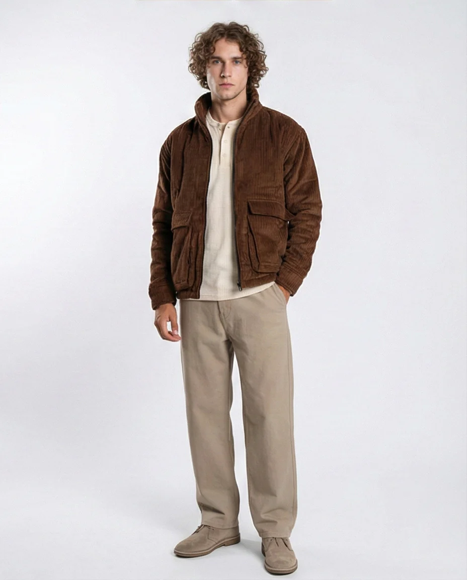 o199940-CORDUROY JACKET - BROWN - Image 4