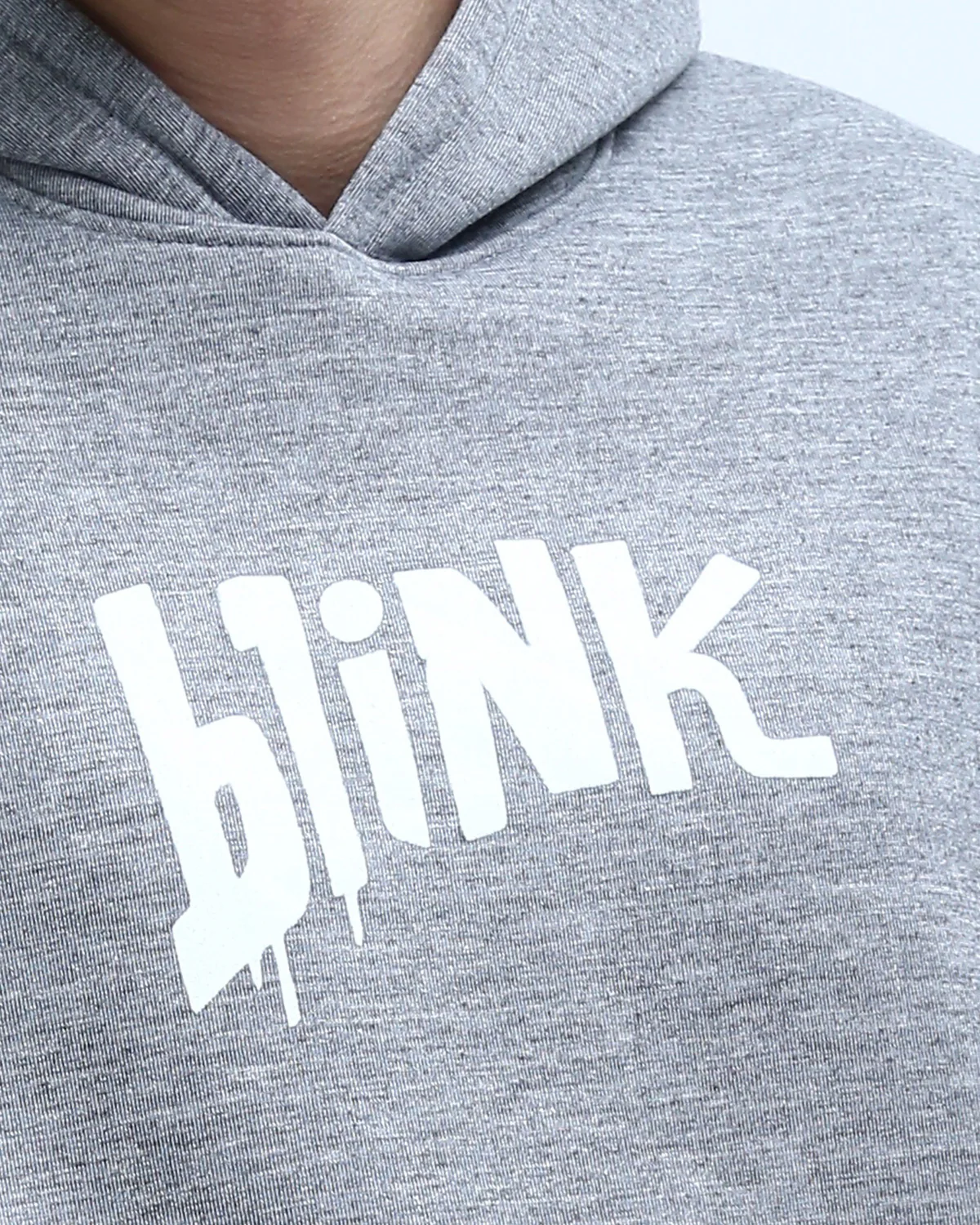 RAVIN Men’s Blink-182 "20 Years" Anniversary Oversized Fleece Hoodie – Heather Gray - o200136 - Image 4