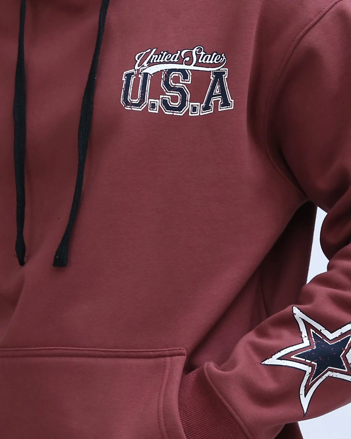 Ravin Men's Collegiate "USA 85" Graphic Hoodie – Maroon Heritage Edition - O200900 - Image 4