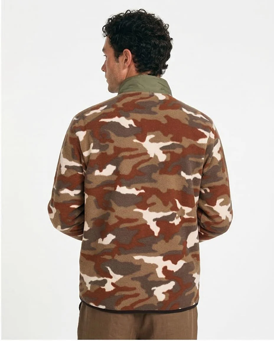 Ravin Camouflage High-Neck Fleece Zip-Up Jacket - O200908 - Image 2