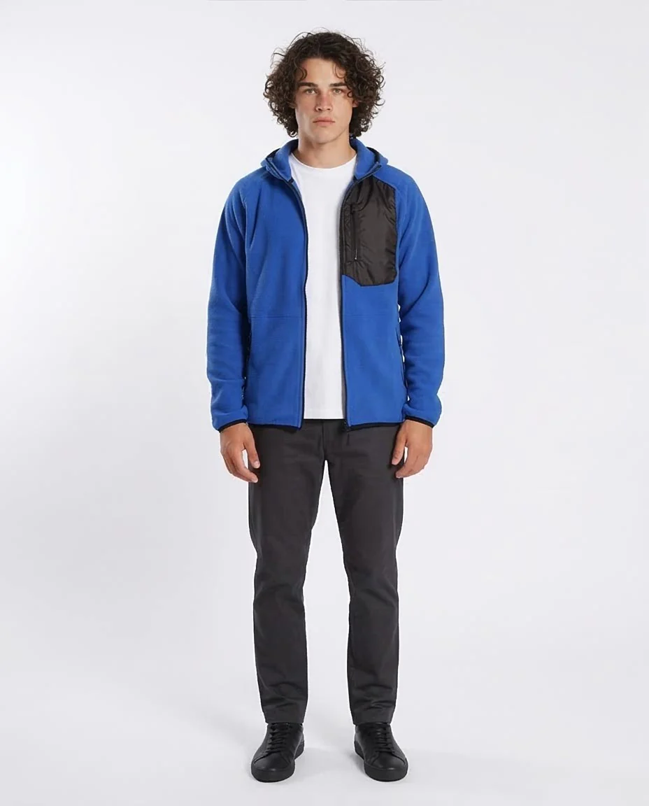 Ravin Men's Tech-Fleece Zip-Up Hoodie – Cobalt Blue - o201220 - Image 3