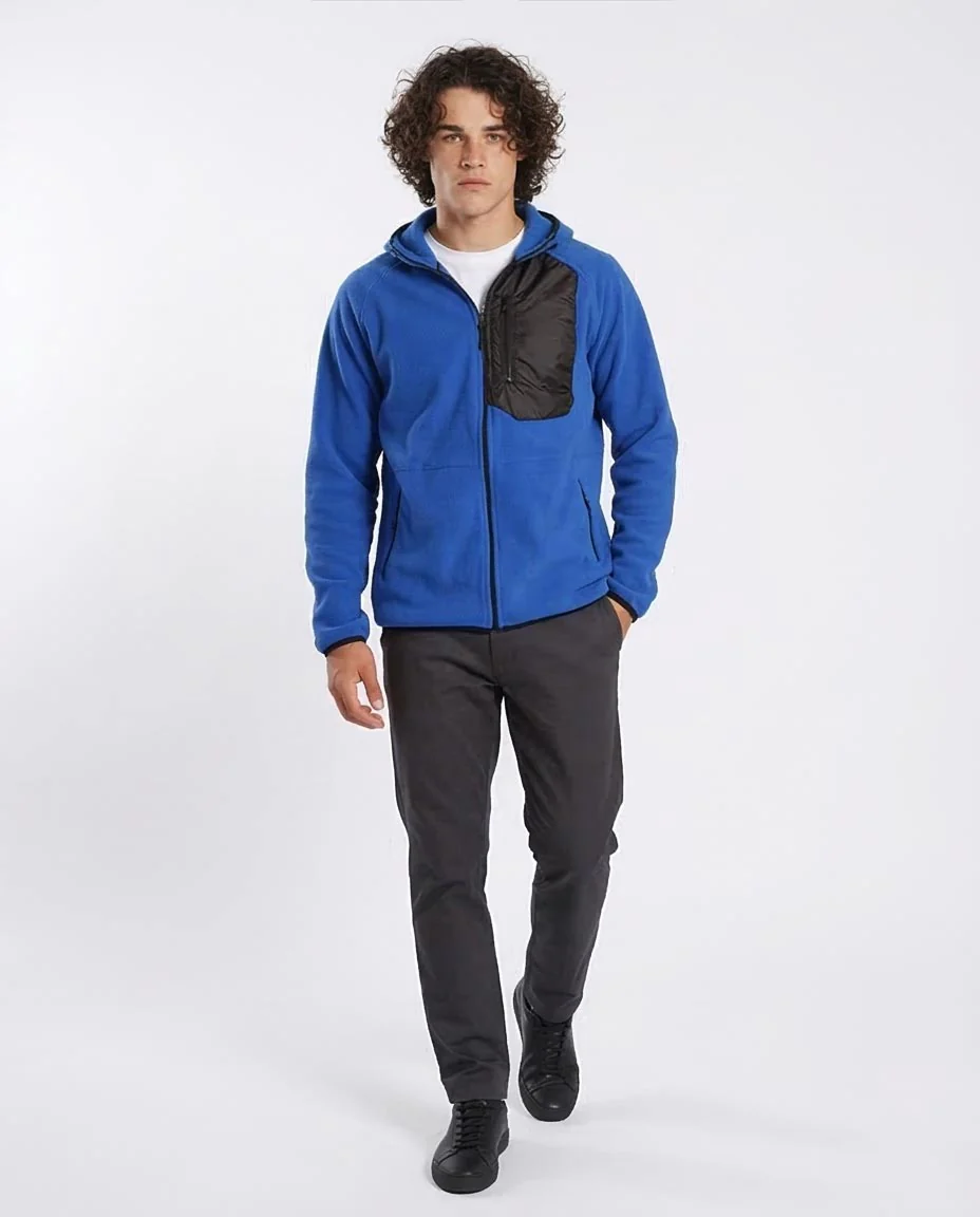 Ravin Men's Tech-Fleece Zip-Up Hoodie – Cobalt Blue - o201220 - Image 5
