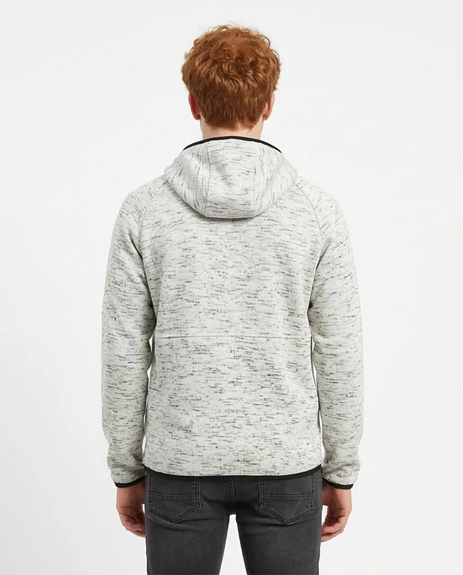 Ravin Men's Marled Tech-Panel Zip-Up Hoodie - o201222 - Image 2