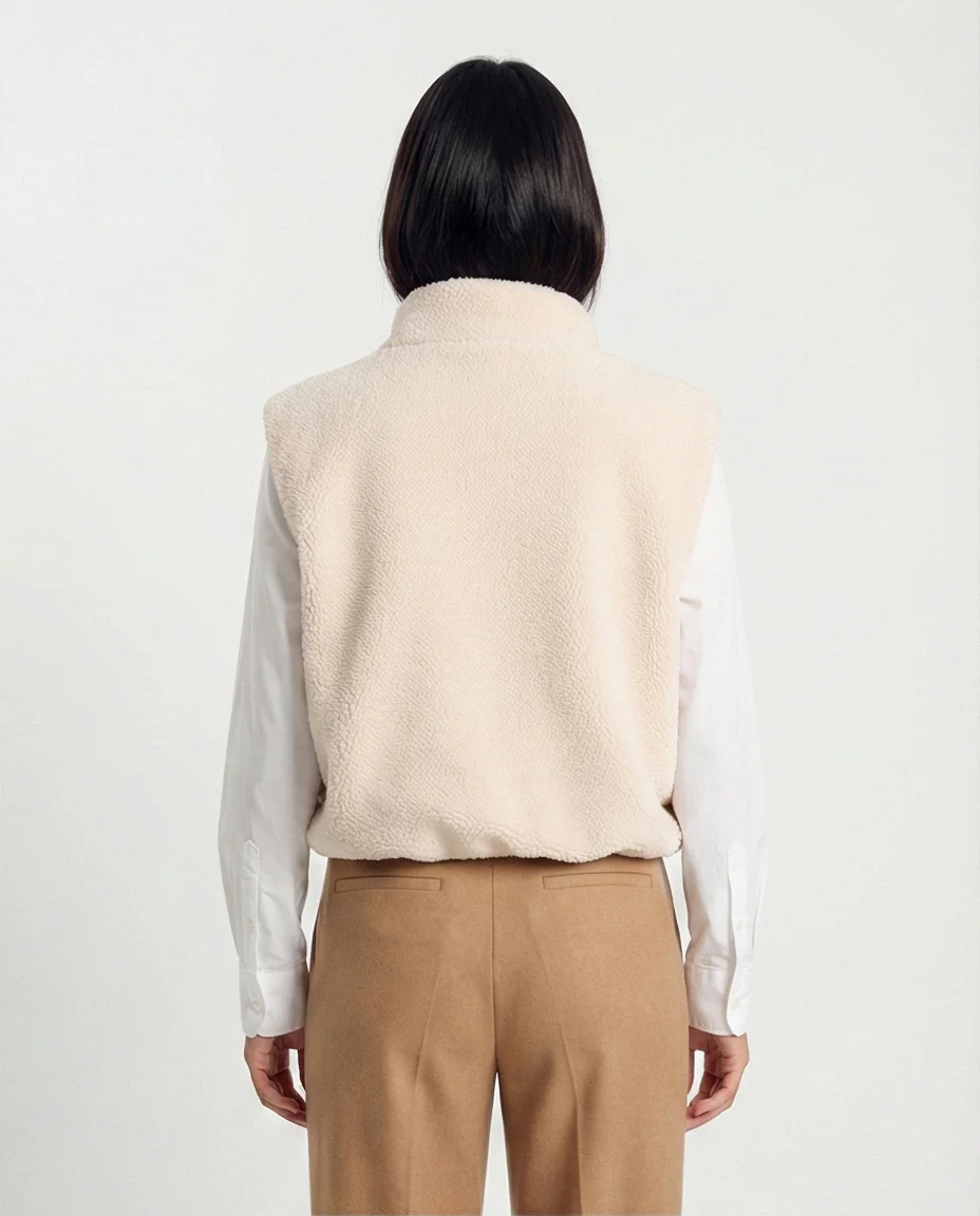 o201377-SHERPA VEST - CREAM - Image 2