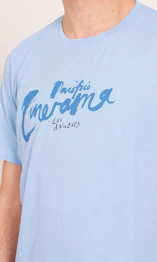O203115 - Graphic Cotton T-Shirt – Light Blue - Image 3